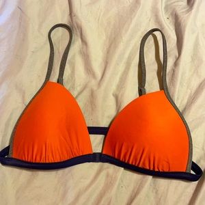 Orange aerie bikini top